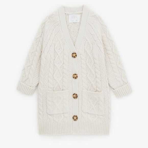 💫Flash Sale💫Long cable-knit jacket - Picture 3 of 16